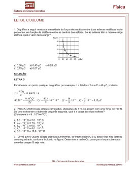 LEI DE COULOMB