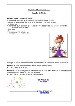 Disciplina: Eletricidade B&aacute;sica Prof. Fl&aacute;vio Ribeiro Princ&iacute;pios