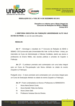 2012-038 Bolsa Concurso Redação SEAD e SEMAD