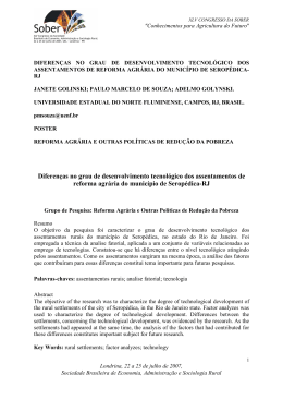 Diferen&ccedil;as no grau de desenvolvimento tecnol&oacute;gico dos