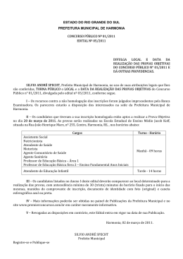 estado do rio grande do sul prefeitura municipal de harmonia