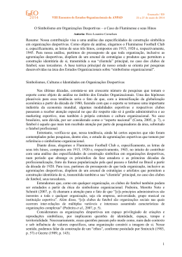 1 O Simbolismo em Organiza&ccedil;&otilde;es Desportivas &ndash; o Caso do