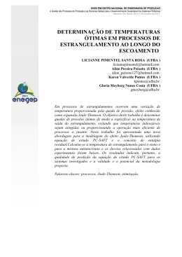 DETERMINA&Ccedil;&Atilde;O DE TEMPERATURAS &Oacute;TIMAS EM