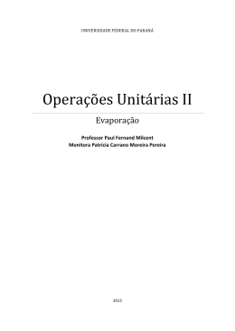 Apostila em constru&ccedil;&atilde;o :Evapora&ccedil;&atilde;o.