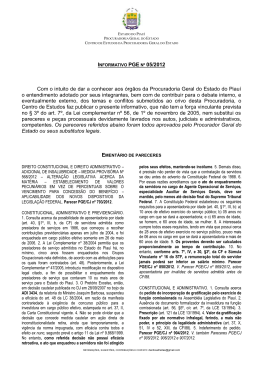 informativo n&ordm; 05 - Procuradoria Geral do Estado do Piaui