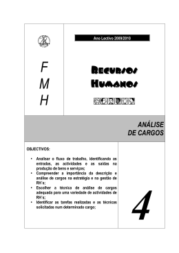 an&aacute;lise de cargos