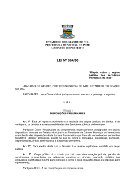 LEI 64-90 Regime Juridico Servidor