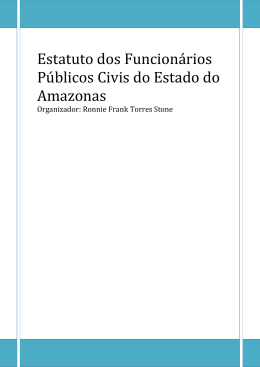 Estatuto dos Funcion&aacute;rios P&uacute;blicos Civis do Estado