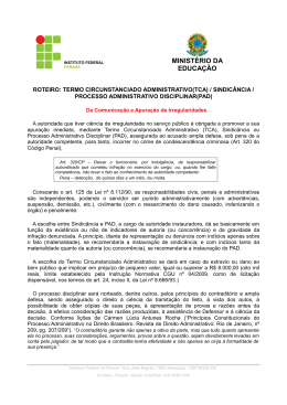 Roteiro Processo Administrativo