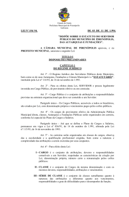 estatuto do servidor p&uacute;blico - Consultar