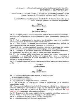 lei 011/1997 – regime jurídico único dos servidores públicos