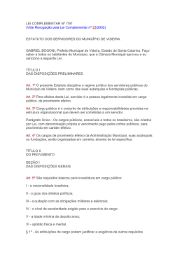 Estatuto dos Servidores
