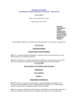Estatuto do Servidor