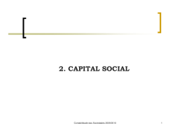 2. CAPITAL SOCIAL - Contabilidade das Sociedades