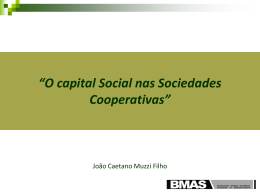 “O capital Social nas Sociedades Cooperativas”