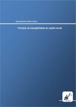 Princ&iacute;pio da intangibilidade do capital social