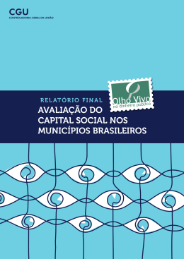 cgu avaliação do capital social nos municípios brasileiros
