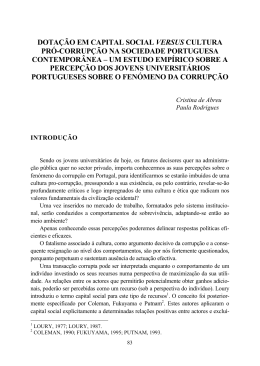 dota&ccedil;&atilde;o em capital social versus cultura pr&oacute;