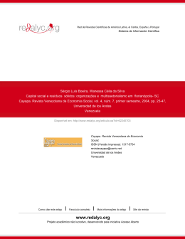 Redalyc.Capital social e res&iacute;duos s&oacute;lidos