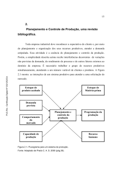 2. Planejamento e Controle de Produção, uma revisão