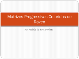 Matrizes Progressivas Coloridas de Raven