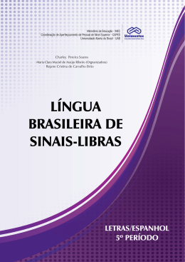 LÍNGUA BRASILEIRA DE SINAIS-LIBRAS
