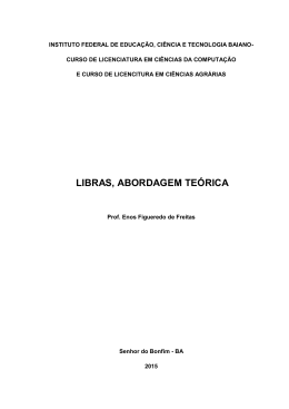 LIBRAS, ABORDAGEM TEÓRICA