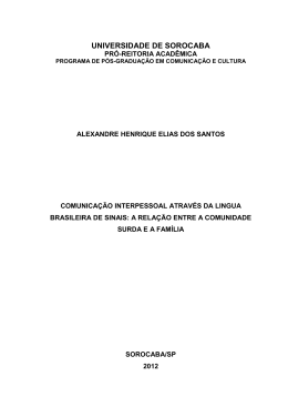 universidade de sorocaba - Programa de Pós