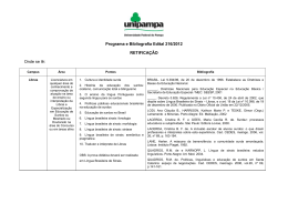 Programa e Bibliografia - Retifica&ccedil;&atilde;o LIBRAS