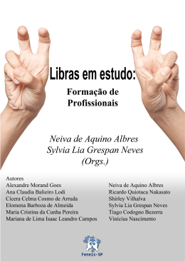 Libras em estudo: forma&ccedil;&atilde;o de profissionais