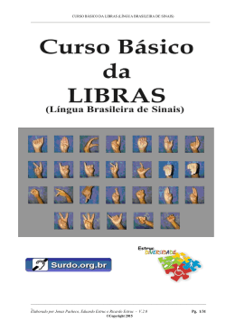 CURSO BÁSICO DA LIBRAS (LÍNGUA BRASILEIRA DE SINAIS