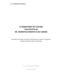 Cidadania & Territ&oacute;rio