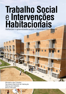 Trabalho Social e Intervenções Habitacionais