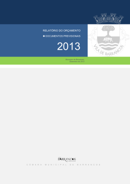 Documentos Previsionais - Município de Barrancos