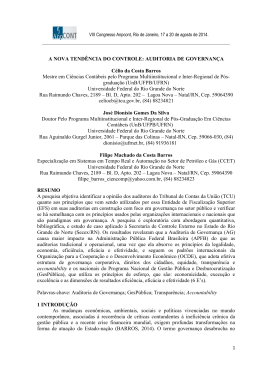 A NOVA TEND&Ecirc;NCIA DO CONTROLE: AUDITORIA DE