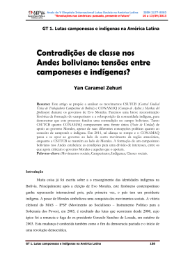 tensões entre camponeses e indígenas?