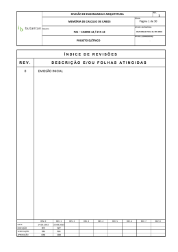 &iacute;ndice de revis&otilde;es rev. descri&ccedil;&atilde;o e/ou folhas
