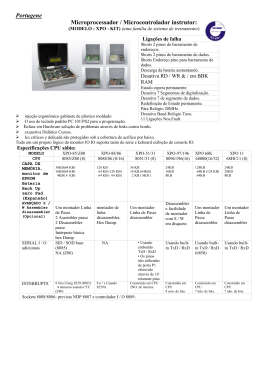 Portugene Microprocessador / Microcontrolador instrutor: