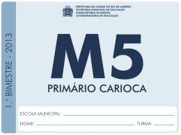 5&ordm; Ano - Prefeitura do Rio de Janeiro