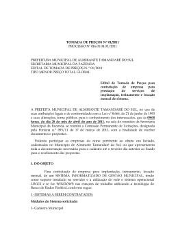 Anexo 1 - Prefeitura Municipal de Almirante Tamandar&eacute; do Sul