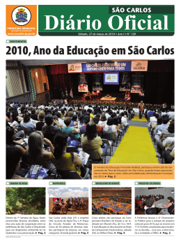 Di&aacute;rio Oficial - S&atilde;o Carlos