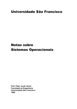 Notas sobre Sistemas Operacionais