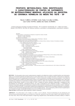 proposta metodol&oacute;gica para identifica&ccedil;&atilde;o e caracteriza&ccedil;&atilde;o de fontes