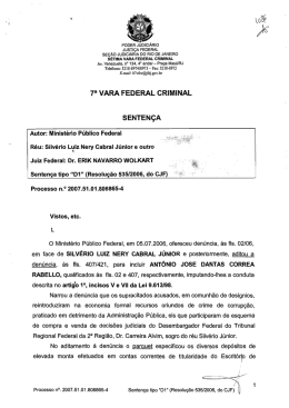 Senten&ccedil;a - Consultor Jur&iacute;dico