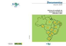 Informes da avalia&ccedil;&atilde;o de Gen&oacute;tipos de Girassol