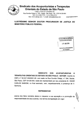 O SATOSP atendendo aos seu filiados fez denúncia ao Ministério