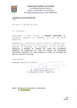 &ldquo;www&rdquo; Federa&ccedil;&atilde;o Paulista de Futebol