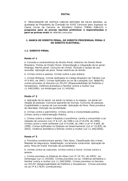 EDITAL O PROCURADOR DE JUSTI&Ccedil;A CARLOS ANTONIO DA