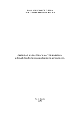 adequabilidade da resposta brasileira ao fenômeno.