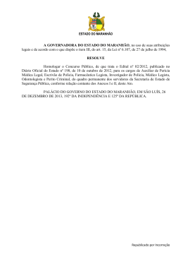 Homologa&ccedil;&atilde;o do resultado final definitivo (publicado